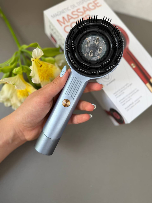 شانه و ماساژور برقی اسکالپ سر مدل XC-901 اورجینال | دارای محفظه روغن تراپی